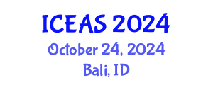 International Conference on English and American Studies (ICEAS) October 24, 2024 - Bali, Indonesia