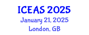 International Conference on English and American Studies (ICEAS) January 21, 2025 - London, United Kingdom