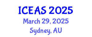 International Conference on English and American Studies (ICEAS) March 29, 2025 - Sydney, Australia