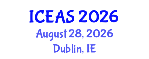International Conference on English and American Studies (ICEAS) August 28, 2026 - Dublin, Ireland International Conference on English and American Studies (ICEAS) August 28, 2026 - Dublin, Ireland