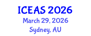 International Conference on English and American Studies (ICEAS) March 29, 2026 - Sydney, Australia