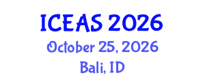 International Conference on English and American Studies (ICEAS) October 25, 2026 - Bali, Indonesia