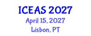 International Conference on English and American Studies (ICEAS) April 15, 2027 - Lisbon, Portugal International Conference on English and American Studies (ICEAS) April 15, 2027 - Lisbon, Portugal