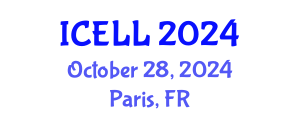 International Conference on English Language and Linguistics (ICELL) October 28, 2024 - Paris, France
