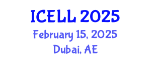 International Conference on English Language and Linguistics (ICELL) February 15, 2025 - Dubai, United Arab Emirates