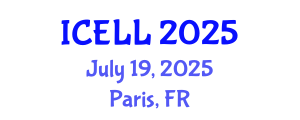 International Conference on English Language and Linguistics (ICELL) July 19, 2025 - Paris, France