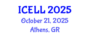 International Conference on English Language and Linguistics (ICELL) October 21, 2025 - Athens, Greece