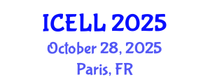 International Conference on English Language and Linguistics (ICELL) October 28, 2025 - Paris, France