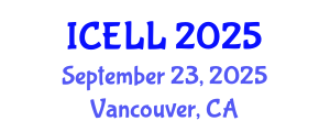 International Conference on English Language and Linguistics (ICELL) September 23, 2025 - Vancouver, Canada