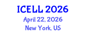 International Conference on English Language and Linguistics (ICELL) April 22, 2026 - New York, United States