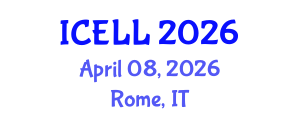 International Conference on English Language and Linguistics (ICELL) April 08, 2026 - Rome, Italy