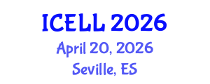 International Conference on English Language and Linguistics (ICELL) April 20, 2026 - Seville, Spain International Conference on English Language and Linguistics (ICELL) April 20, 2026 - Seville, Spain