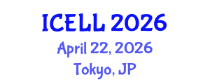 International Conference on English Language and Linguistics (ICELL) April 22, 2026 - Tokyo, Japan