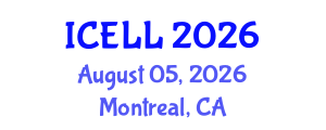 International Conference on English Language and Linguistics (ICELL) August 05, 2026 - Montreal, Canada