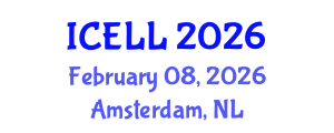 International Conference on English Language and Linguistics (ICELL) February 08, 2026 - Amsterdam, Netherlands
