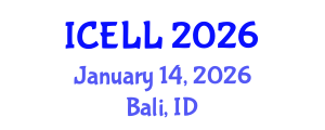 International Conference on English Language and Linguistics (ICELL) January 14, 2026 - Bali, Indonesia