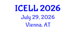 International Conference on English Language and Linguistics (ICELL) July 29, 2026 - Vienna, Austria