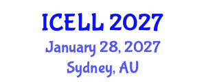 International Conference on English Language and Linguistics (ICELL) January 28, 2027 - Sydney, Australia International Conference on English Language and Linguistics (ICELL) January 28, 2027 - Sydney, Australia