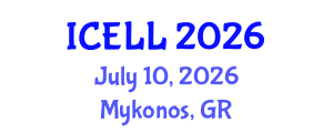 International Conference on English Language and Literature (ICELL) July 10, 2026 - Mykonos, Greece