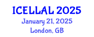 International Conference on English Language Learning and Applied Linguistics (ICELLAL) January 21, 2025 - London, United Kingdom