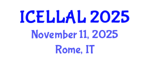 International Conference on English Language Learning and Applied Linguistics (ICELLAL) November 11, 2025 - Rome, Italy