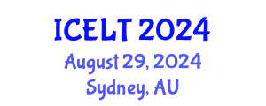International Conference on English Language Teaching (ICELT) August 29, 2024 - Sydney, Australia
