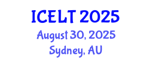 International Conference on English Language Teaching (ICELT) August 30, 2025 - Sydney, Australia