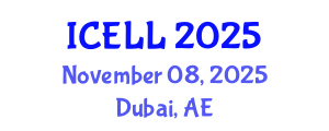 International Conference on English Literature and Linguistics (ICELL) November 08, 2025 - Dubai, United Arab Emirates