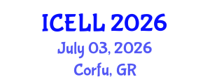 International Conference on English Literature and Linguistics (ICELL) July 03, 2026 - Corfu, Greece International Conference on English Literature and Linguistics (ICELL) July 03, 2026 - Corfu, Greece