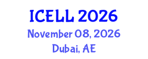 International Conference on English Literature and Linguistics (ICELL) November 08, 2026 - Dubai, United Arab Emirates