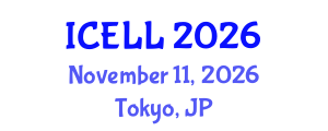 International Conference on English Literature and Linguistics (ICELL) November 11, 2026 - Tokyo, Japan