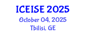 International Conference on Enterprise Information Systems and Engineering (ICEISE) October 04, 2025 - Tbilisi, Georgia