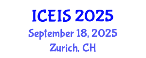 International Conference on Enterprise Information Systems (ICEIS) September 18, 2025 - Zurich, Switzerland International Conference on Enterprise Information Systems (ICEIS) September 18, 2025 - Zurich, Switzerland