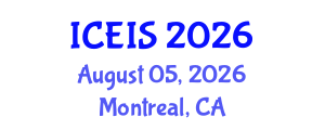 International Conference on Enterprise Information Systems (ICEIS) August 05, 2026 - Montreal, Canada International Conference on Enterprise Information Systems (ICEIS) August 05, 2026 - Montreal, Canada