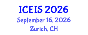 International Conference on Enterprise Information Systems (ICEIS) September 16, 2026 - Zurich, Switzerland International Conference on Enterprise Information Systems (ICEIS) September 16, 2026 - Zurich, Switzerland