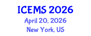 International Conference on Entrepreneurial Marketing and Sales (ICEMS) April 20, 2026 - New York, United States International Conference on Entrepreneurial Marketing and Sales (ICEMS) April 20, 2026 - New York, United States