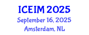 International Conference on Entrepreneurship and Innovation Management (ICEIM) September 16, 2025 - Amsterdam, Netherlands