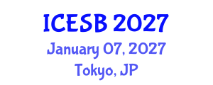 International Conference on Entrepreneurship and Small Business (ICESB) January 07, 2027 - Tokyo, Japan International Conference on Entrepreneurship and Small Business (ICESB) January 07, 2027 - Tokyo, Japan