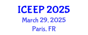 International Conference on Entrepreneurship Education and Pedagogy (ICEEP) March 29, 2025 - Paris, France
