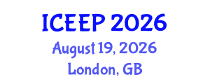 International Conference on Entrepreneurship Education and Pedagogy (ICEEP) August 19, 2026 - London, United Kingdom