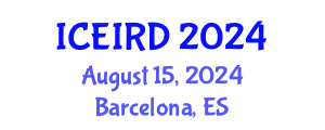 International Conference on Entrepreneurship, Innovation and Regional Development (ICEIRD) August 15, 2024 - Barcelona, Spain