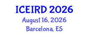 International Conference on Entrepreneurship, Innovation and Regional Development (ICEIRD) August 16, 2026 - Barcelona, Spain