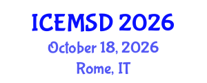 International Conference on Entrepreneurship, Management and Sustainable Development (ICEMSD) October 18, 2026 - Rome, Italy