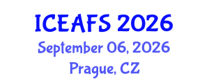 International Conference on Environment, Agriculture and Food Sciences (ICEAFS) September 06, 2026 - Prague, Czechia