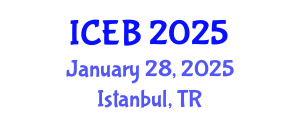 International Conference on Environment and Bioengineering (ICEB) January 28, 2025 - Istanbul, Turkey