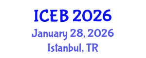 International Conference on Environment and Bioengineering (ICEB) January 28, 2026 - Istanbul, Turkey