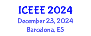 International Conference on Environment and Electrical Engineering (ICEEE) December 23, 2024 - Barcelona, Spain