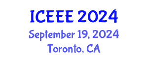 International Conference on Environment and Electrical Engineering (ICEEE) September 19, 2024 - Toronto, Canada