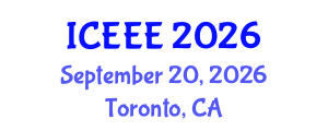 International Conference on Environment and Electrical Engineering (ICEEE) September 20, 2026 - Toronto, Canada