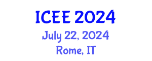 International Conference on Environment and Energy (ICEE) July 22, 2024 - Rome, Italy